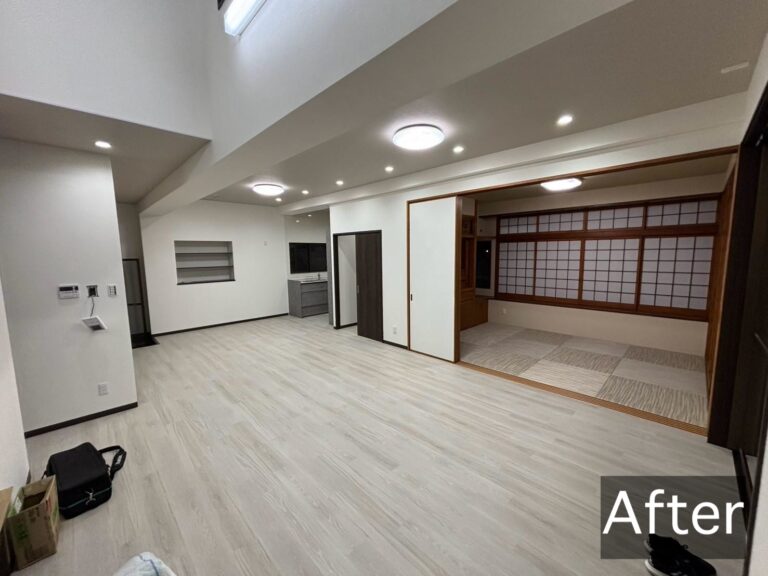 A-HOUSE リノベーション工事（豊見城市）のLDK